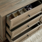 ⁦طاولة تزيين مع مرآة بـ 6 أدراج - أكالي⁩ - الصورة ⁦3⁩