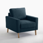 ⁦كرسي كتان كحلى⁩ - الصورة ⁦4⁩