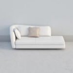 ⁦أريكة إينزو مخمل بيج⁩ - الصورة ⁦2⁩