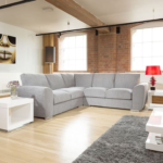 ⁦ناني كنب زاوية كتان رمادي⁩ - الصورة ⁦2⁩