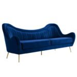 Haagen Multi-Colored Velvet Sofa - Image 4