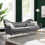 Haagen Multi-Colored Velvet Sofa