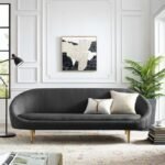 Freja Linen Gray Sofa - Image 3