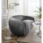 Snow Velvet Multi-Colored Sofa