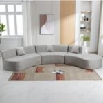 Edward Linen Grey Sofa