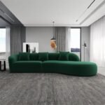 Louis Vuitton Green Velvet Sofa - Image 3