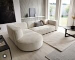 Queen Chanel Beige L-Shaped Sofa - Image 3