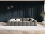 Savannah Velvet Gray Sofa