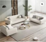 Holan Beige Velvet Sofa Sets