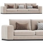 Snooj Beige Linen Sofa - Image 3
