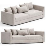Bella Beige Linen Sofa - Image 2