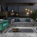 Green Branch Sofa Set