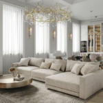 كنب زويه نتلين كتان بيج