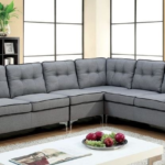 الاين كنب زاوية كتان رمادي