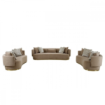 Beige Casson Sofa Set - Image 2
