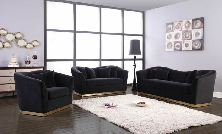 zCKcUpKmBFLsvaH1FBD4LNOWRRMz2Y8xGEEjdKEX Black Diamond Sofa Set - Image 1