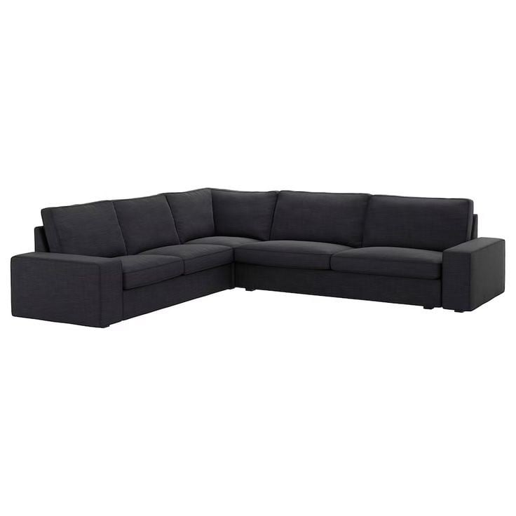 ZyxZoV7TVRl3dACPbE6UKiqG7yWeAji1I112LaV7 Urban Corner Sofa, Black Velvet - Image 1