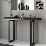 Modern Black Console With An Elegant Design