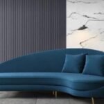 Ekla Velvet Navy Sofa