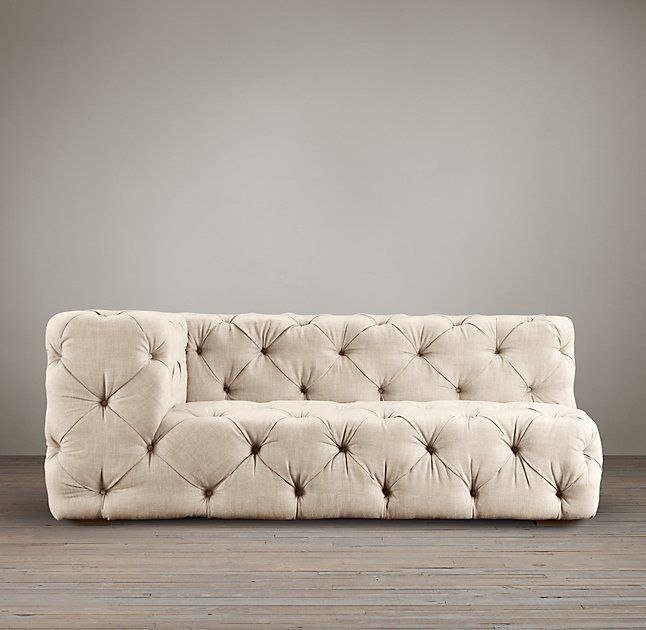 IMG_2304 Beige Velvet Tennis Sofa - Image 1