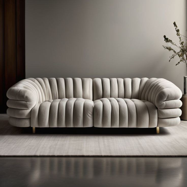 IMG_2342 Plus Sofa, Beige Velvet - Image 1
