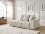 Simply Beige Linen Sofa - Image 2