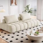 Relax Beige Velvet Sofa - Image 2
