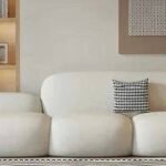 كنبه لوس مخمل بيج