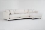 Luxo L-Shaped Sofa, Beige Linen - Image 2