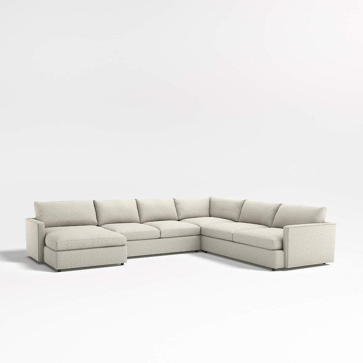IMG_2482 U-Shaped Sofa, Indigo, Beige Linen - Image 1