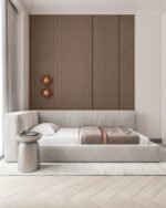 سرير صباي مخمل بيج - سرير اطفال - الآسرة - سيمبل هوم