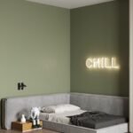 سرير رواني كتان رمادي