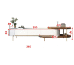 Modern Oval Tv Stand - Image 2
