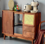 Wooden Buffet With Attractive Details - Image 2