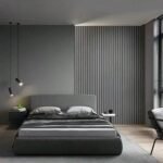 سرير هيام مخمل رمادي - Image 3