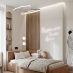 سرير لبنى مخمل بني