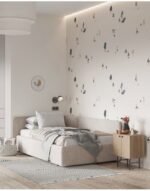 Rawaa Beige Linen Bed - Image 4