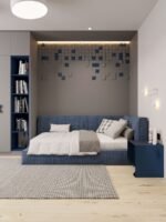 Navy Velvet Perfume Bed