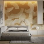 Gray Linen Bed For Sleeping