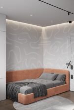 Brown Velvet Sleepy Bed