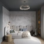 Luxury Beige Velvet Bed - Image 2