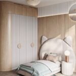 Elegant Beige Velvet Bed