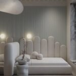 Yaqoot Velvet Beige Bed