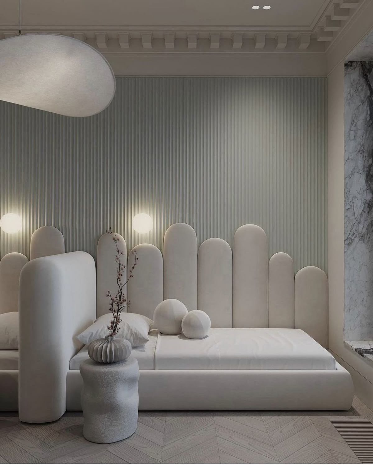 IMG_2910 Yaqoot Velvet Beige Bed - Image 1