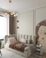 سرير همى مخمل بيج