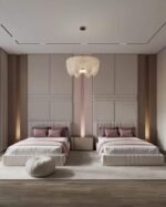 Beige Velvet Light Bed - Image 3
