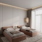 Dana Velvet Pink Bed