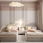 Rahaf'S Beige Velvet Bed