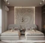 Sila Velvet Beige Bed - Image 3