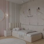 Beige Velvet Nightbed